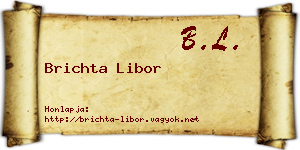 Brichta Libor névjegykártya